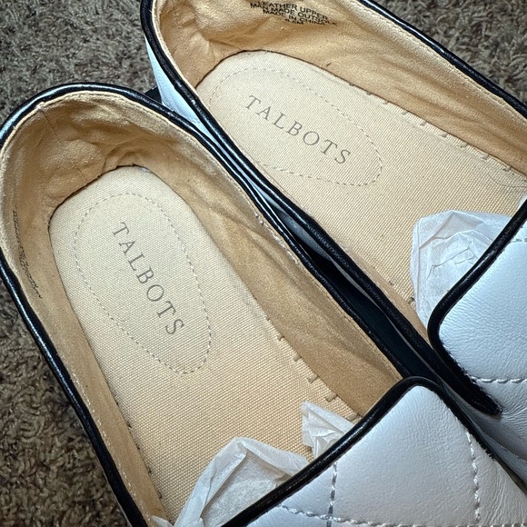 Talbots Quilted Leather “Izzy” Black and White Espadrilles 8.5 - Picture 3 of 9